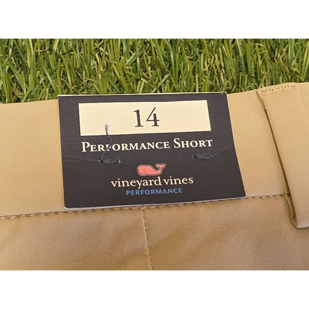 Vineyard Vines Boys Performance On The Go Shorts  Size 14 Color Sand NWT - Picture 8 of 13